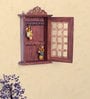 Brown Wooden Handcrafted Rectangle Shaped Decorative Key Holder