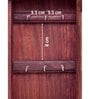 Brown Wooden Livorno Handcrafted Rectangle Shaped Decorative Key Holder