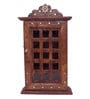 Brown Wooden Handcrafted Rectangle Shaped Decorative Key Holder