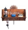 Brown Wooden Hobart Set Of 1 Key Holder