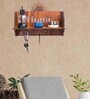 Brown Wooden Hobart Set Of 1 Key Holder