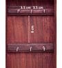 Brown Wooden Livorno Handcrafted Rectangle Shaped Decorative Key Holder