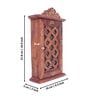 Brown Wooden Livorno Handcrafted Rectangle Shaped Decorative Key Holder