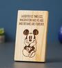 Mickey Mouse Brown Engineered Wood Showpiece