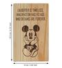 Mickey Mouse Brown Engineered Wood Showpiece