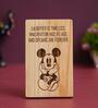 Mickey Mouse Brown Engineered Wood Showpiece