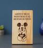 Mickey Mouse Brown Engineered Wood Showpiece
