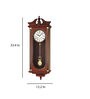 Brown Wooden Pendulum Wall Clock