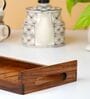 Brown Wooden Sheesham Serving Tray