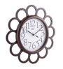 Brown Wooden Silent Sweep Mechanism Wall Clock
