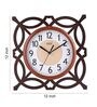 Wooden Brown Silent Sweep Mechanism Wall Clock