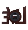 Brown Wooden Silent Sweep Mechanism Wall Clock