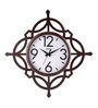 Brown Wood Silent Sweep Mechanism Wall Clock