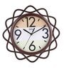 Brown Wooden Silent Sweep Mechanism Wall Clock