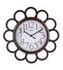 Brown Wooden Silent Sweep Mechanism Wall Clock
