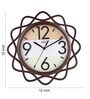 Brown Wooden Silent Sweep Mechanism Wall Clock