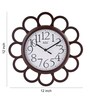 Brown Wooden Silent Sweep Mechanism Wall Clock