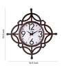Brown Wood Silent Sweep Mechanism Wall Clock