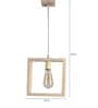 Skyline Brown Wood Hanging Light