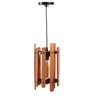 Brown Wooden Single Hanging Light