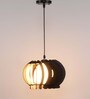 Blyton Brown Wood Hanging Light