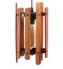 Brown Wooden Single Hanging Light