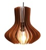Brown Wooden Single Hanging Light