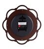 Brown Wooden Sleek Silent Sweep Mechanism Wall Clock