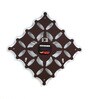 Brown Wooden Square Shape Eclectic Wall Clock