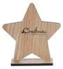 Star Design Brown Engineered Wood Showpiece