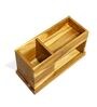 Brown Wooden Nelson Table Desk Organizer