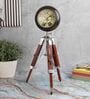 Tripod Stand Vintage Brown Wooden Table Clock
