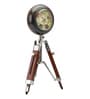 Tripod Stand Vintage Brown Wooden Table Clock