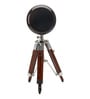 Tripod Stand Vintage Brown Wooden Table Clock