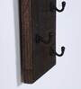Brown Wooden Wall Hanging Key Holder