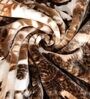 Brown Abstract Wool 1000 GSM Double Bed Blanket