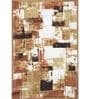 Brown Abstract Wool 1000 GSM Single Bed Blanket