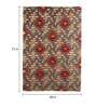 Buy Brown Abstract Wool and Art Silk 4 ft x 6 ft Hand Tufted Carpet