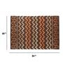 Buy Brown Wool And Art Silk Abstract 5 x 7 Feet Hand Tufted Carpet