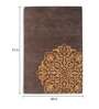 Buy Brown Persian Wool and Art Silk 4 ft x 6 ft Hand Tufted Carpet