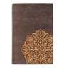 Buy Brown Persian Wool and Art Silk 4 ft x 6 ft Hand Tufted Carpet