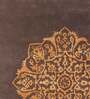 Buy Brown Persian Wool and Art Silk 4 ft x 6 ft Hand Tufted Carpet