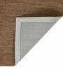 Brown Abstract Blended Wool 6 ft x 9 ft Hand Tufted Carpet