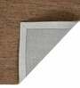 Brown Abstract Blended Wool 8 ft x 10 ft Hand Tufted Carpet