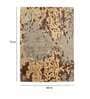 Buy Brown Wool and Viscose Abstract 4 x 6 Feet Hand Tufted Carpet