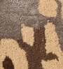 Buy Brown Wool and Viscose Abstract 4 x 6 Feet Hand Tufted Carpet