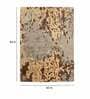 Buy Brown Wool and Viscose Abstract 5 x 7 Feet Hand Tufted Carpet
