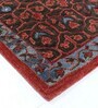 Brown Wool Floral 2 x 8 Feet Hand Tufted Carpet