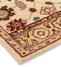 Brown Wool Floral 3 x 5 Feet Hand Tufted Carpet