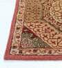 Brown Floral Wool 5 ft x 7 ft Hand Tufted Carpet